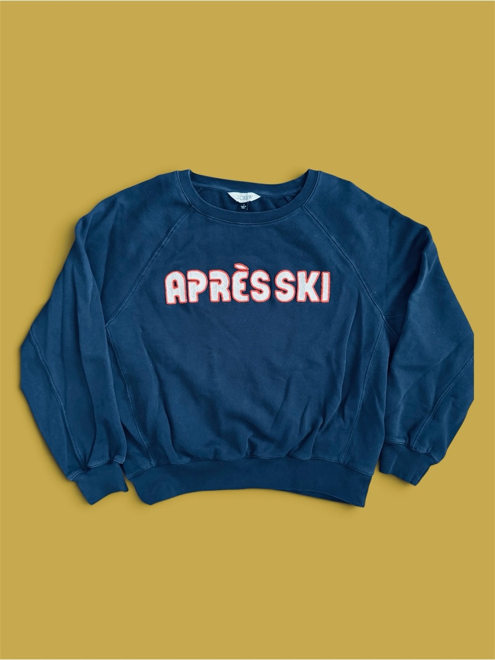 J.Crew Après-Ski Women’s Navy Crewneck, Size S